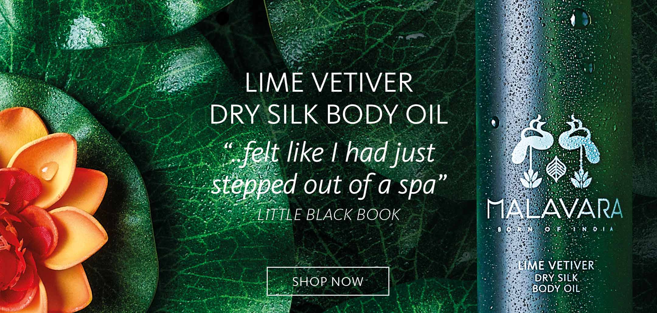 Malavara Lime Vetiver Dry Silk Body Oil